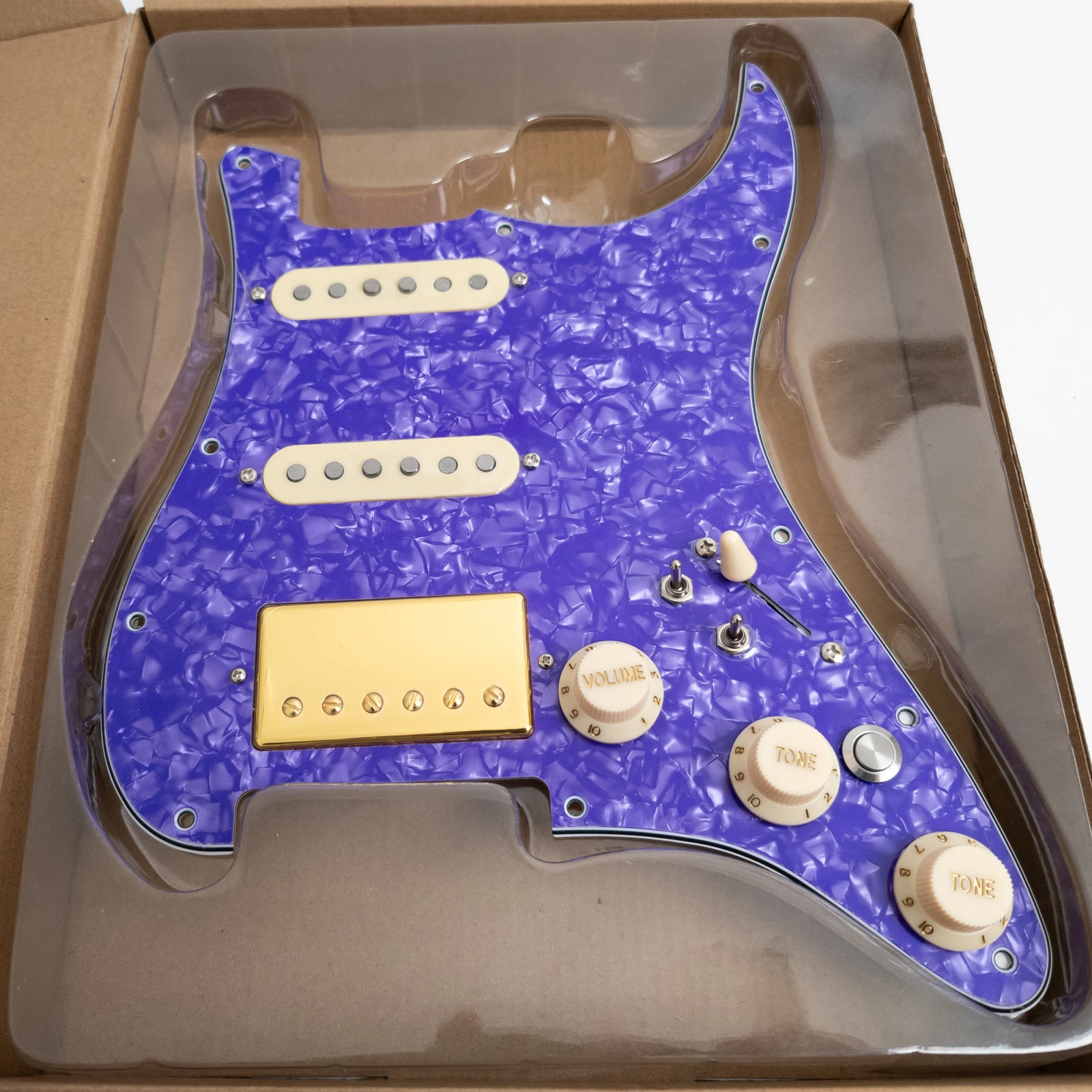 

SSH Guitar Prewired Loaded Pickguard Set,with Alnico 5 Humbucker Pickups Set for ST Electric Guitars Replacement Parts
