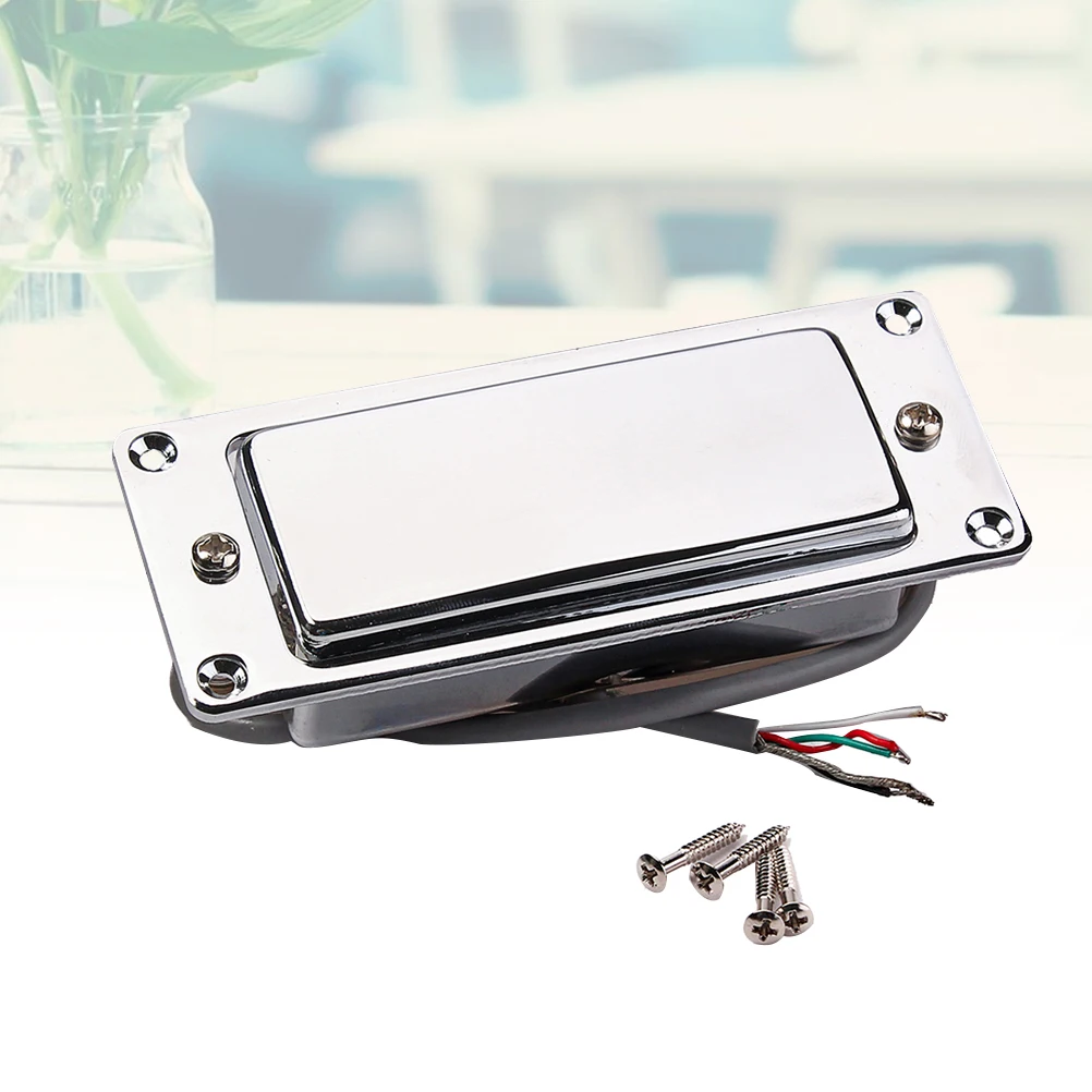 

Copper Shell Pickup Electric Guitar Pickups Mini Humbucker Neck Silver Bridge Bass