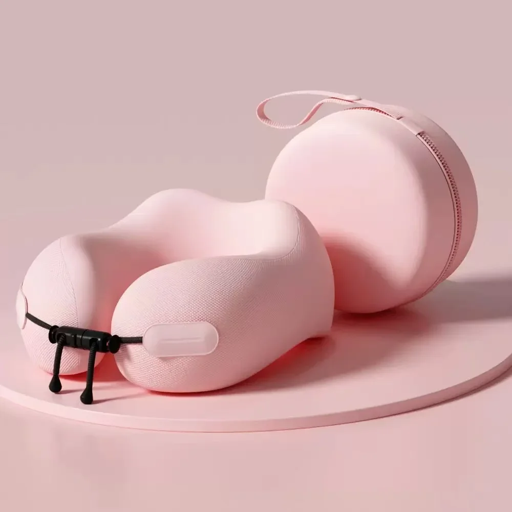 U-Shape Comfort Airplane Travel Pillow With Snap Button Coussin Travel Pillow U Shaped Travel Healthcare Memory Foam Neck Pillow view 2