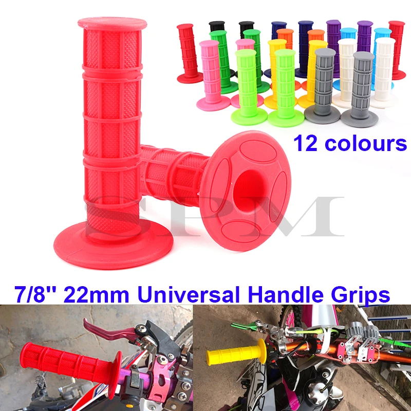 Universal 7/8'' 22mm Handle Grips Dirt Pit Bike Motorcycle Motocross Motorbike Handle Bar Grips For CRF YZF KXF SXF SSR SDG BSE