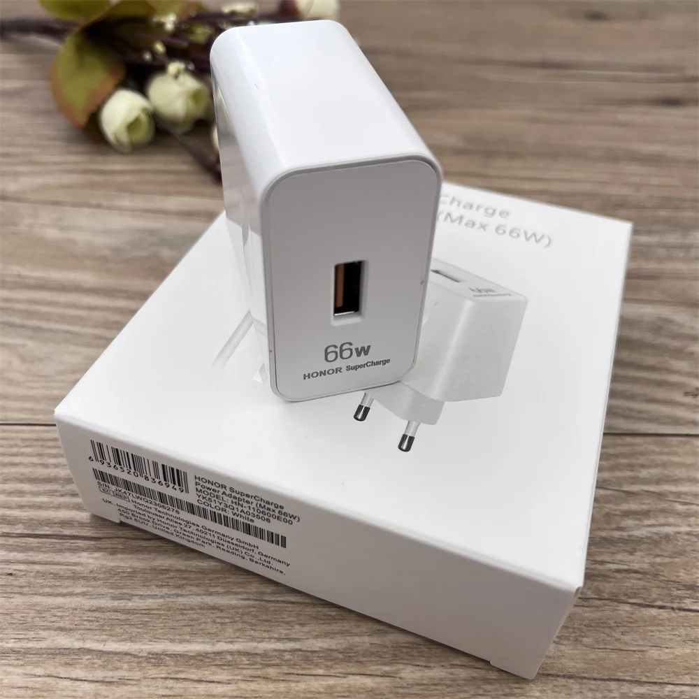 Original Honor 66W EU Supercharge Fast Charger Wall Power Adapter 1M 6A Type C Cable For Honor 60 70 80 90 100 Pro Magic 5 6 7 - náhled 4