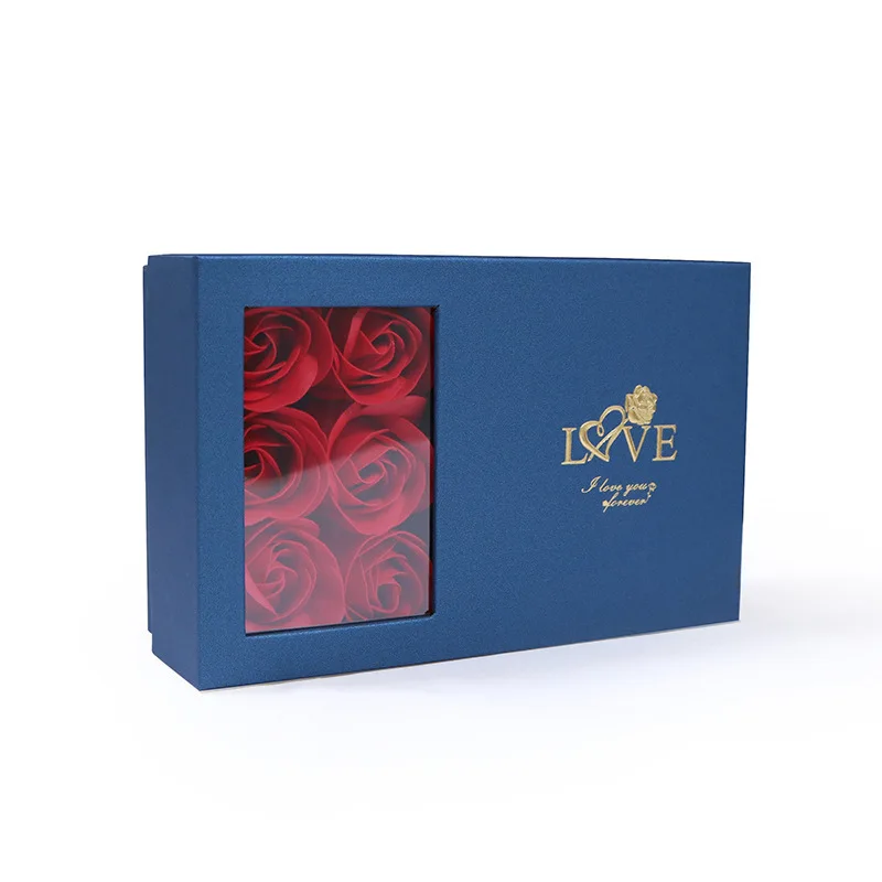 Romantic Rose Jewelry Box Jewelry Display Case Wedding Party Valentine's Day Gift Packaging Jewelry Container Organizer New