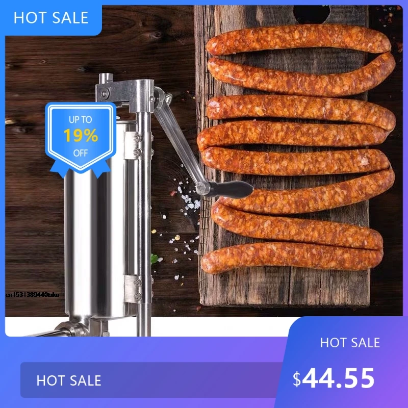 

7252025 Useful Household Sausage Stuffer Vertical Stainless Steel Sausage Stuffer Commercial Sausage Stuffing Mac