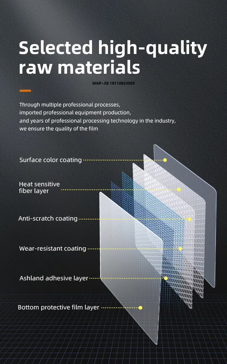 High Quality TPU Silver Matte Self-healing Anti-scratch Infrared Proof Hydrophobic UV-resistant Color-changing Car Film for Body