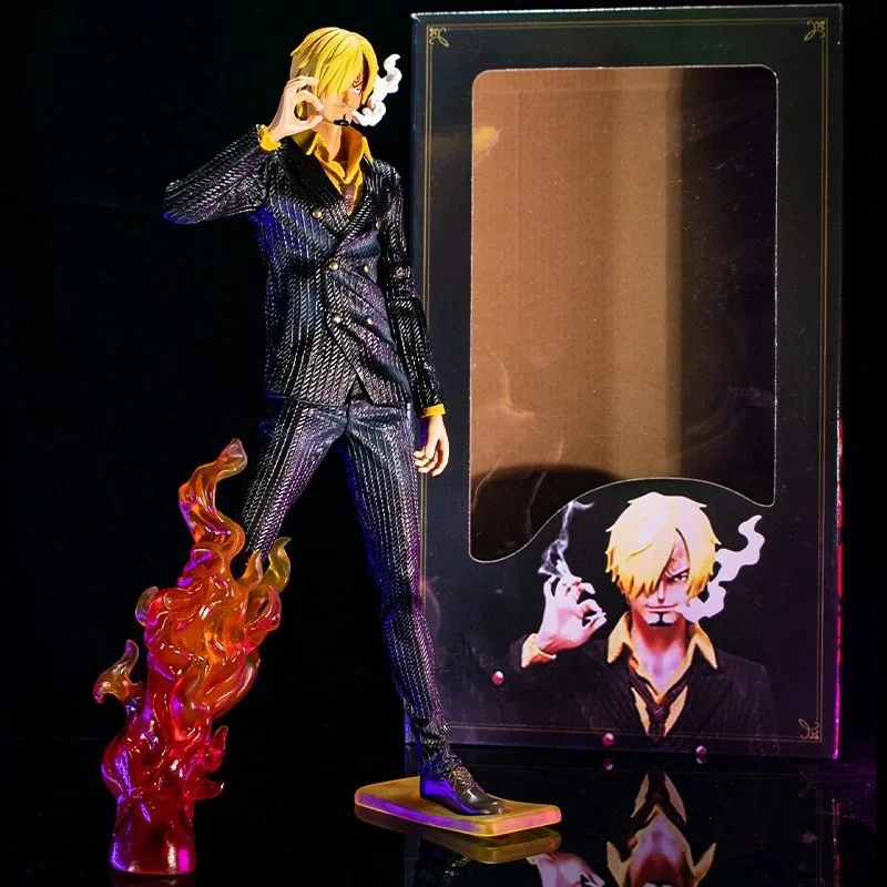 33cm jednoczęściowa figurka Anime GK Vinsmoke Sanji Model z pcv dekoracja biurka ozdoby dla dzieci kolekcjonerskie zabawki dla dorosłych