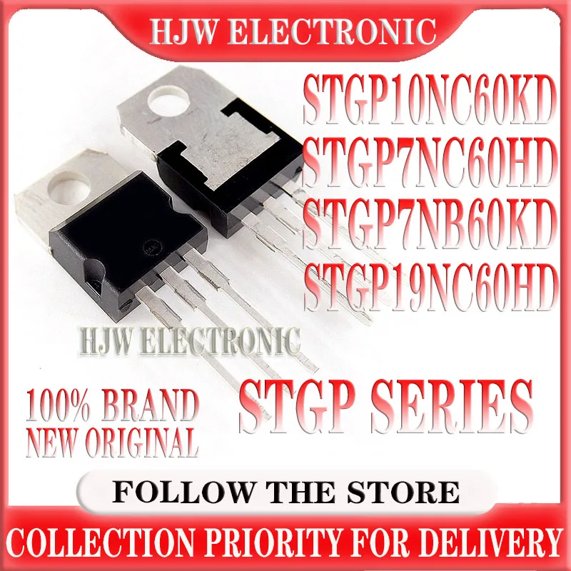 5PCS STGP10NC60KD TO-220 10A 600V GP10NC60KD STGP10NC60 STGP7NC60HD GP7NC60HD STGP7NB60KD GP7NB60KD STGP19NC60HD GP19NC60HD