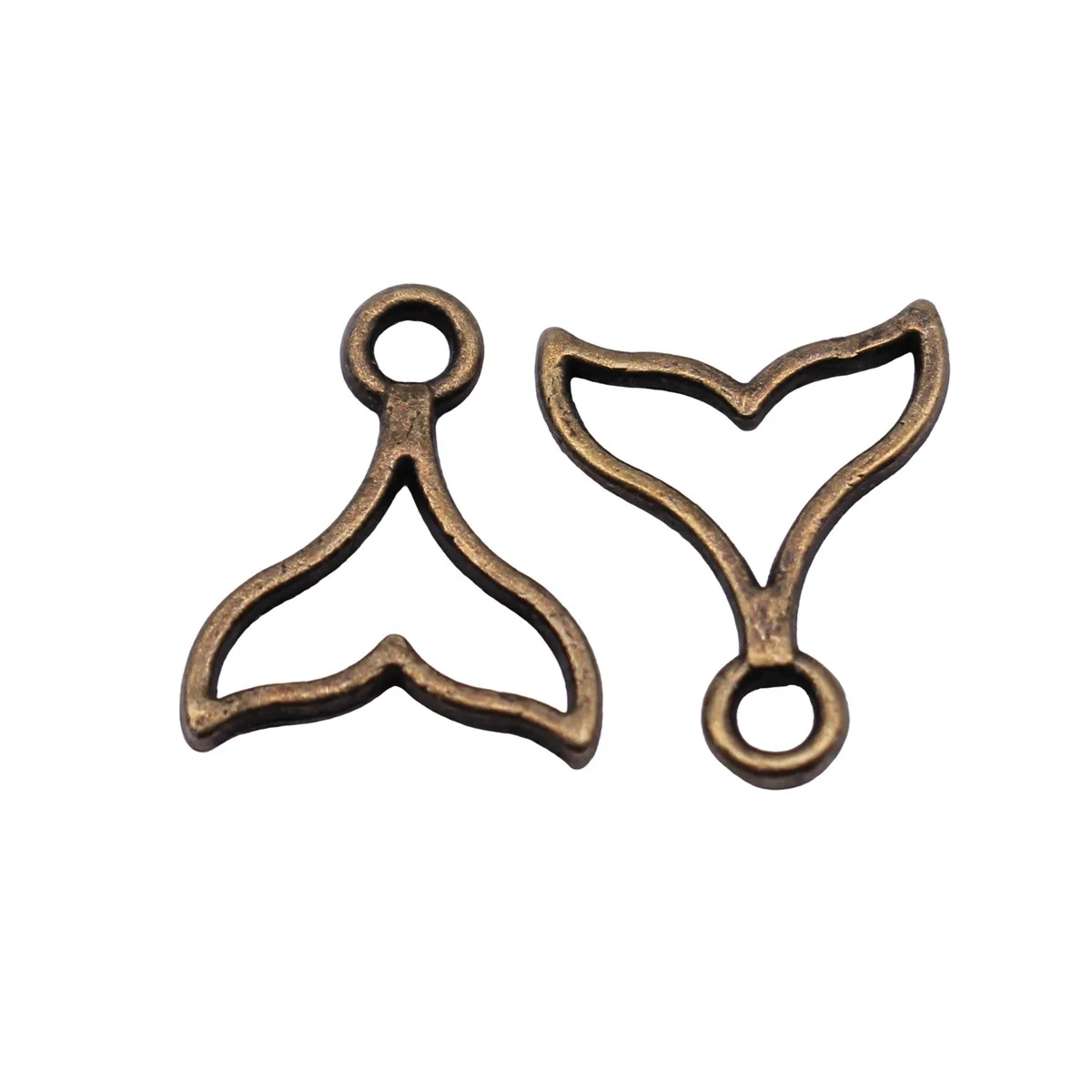 Pendant Whale Tail Charm Ocean Collection Charms For Ocean Beach Theme DIY Bracelet Necklace Jewelry Making Supplies