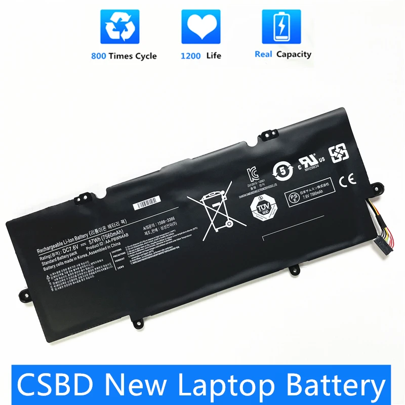 

CSBD New AA-PBWN4AB BA43-00360A Laptop Battery For Samsung NP530U4E NP540U4E NP730U3E-K01NL K01PL S04DE X03DE NP740U3E-A01FR