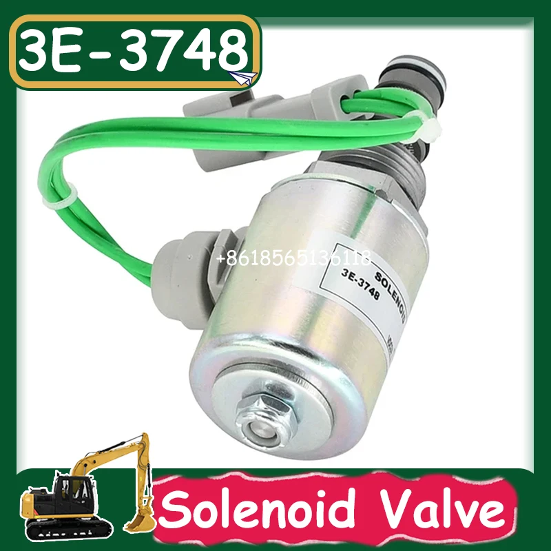 3E-3748 3E3748 12V/24V Solenoid Valve For 24H 824G 825G 826G 844 950F II 960F Wheel Loader Dozer Grader