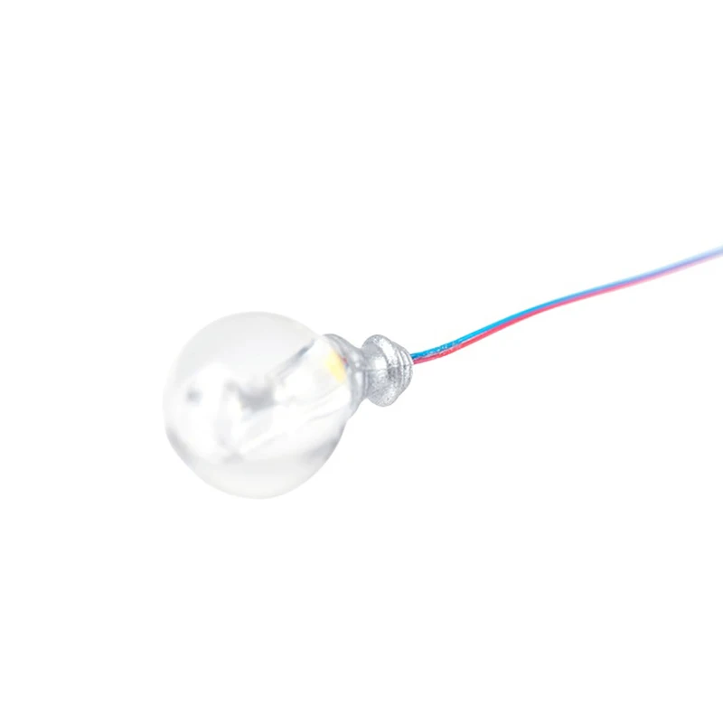 1:87 نموذج مقياس أعمدة مصباح الشارع LED الأبيض الدافئ، ديكور سقف بيت الدمى؛ إضاءة جدارية مصغرة