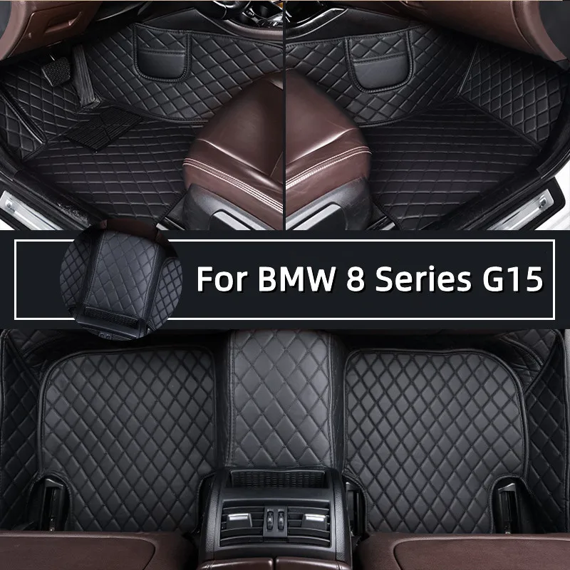 

Car Floor Mats For BMW 8 Series G15 Coupe Two Doors 2019 Custom Auto Foot Pads Automobile Carpet Cover Interior Accessories