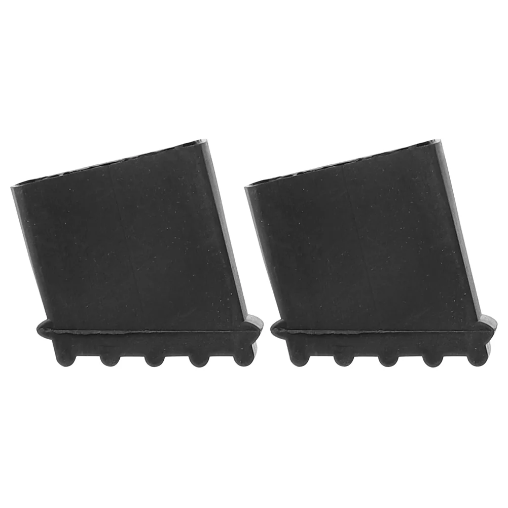 

2 Pcs Floor Mat Ladders Non-slip Feet Covers Protective Case Pads Rubber Telescoping Protector Man
