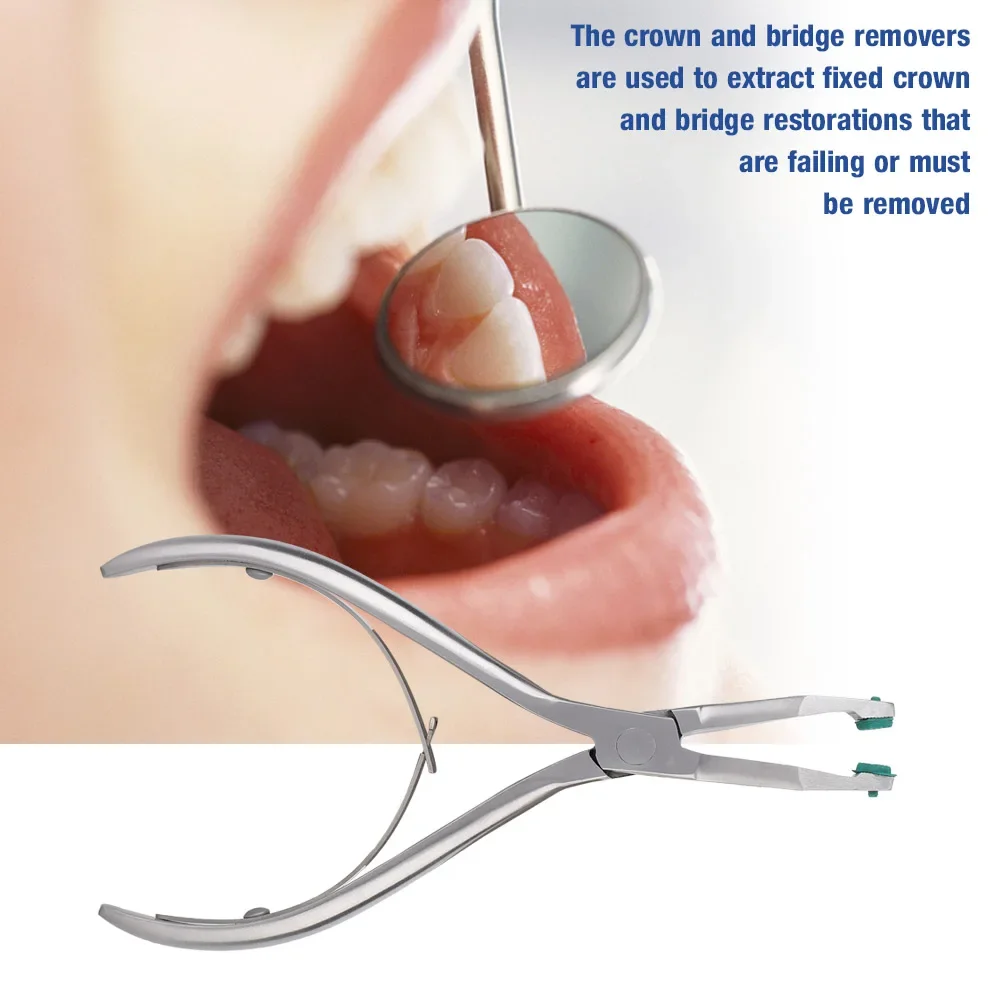 Grün Gummi Spitze Edelstahl Autoklavierbar Dental Zähne Krone Entfernen Zange Entferner Instrument Zahnarzt Sauber Desinfizieren Werkzeug