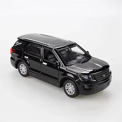 1:36 Ford Explorer SUV Alloy Car Model Diecast & Toy Metal Off-road Vehicles Car Model Sound and Light Collection Childrens Gift