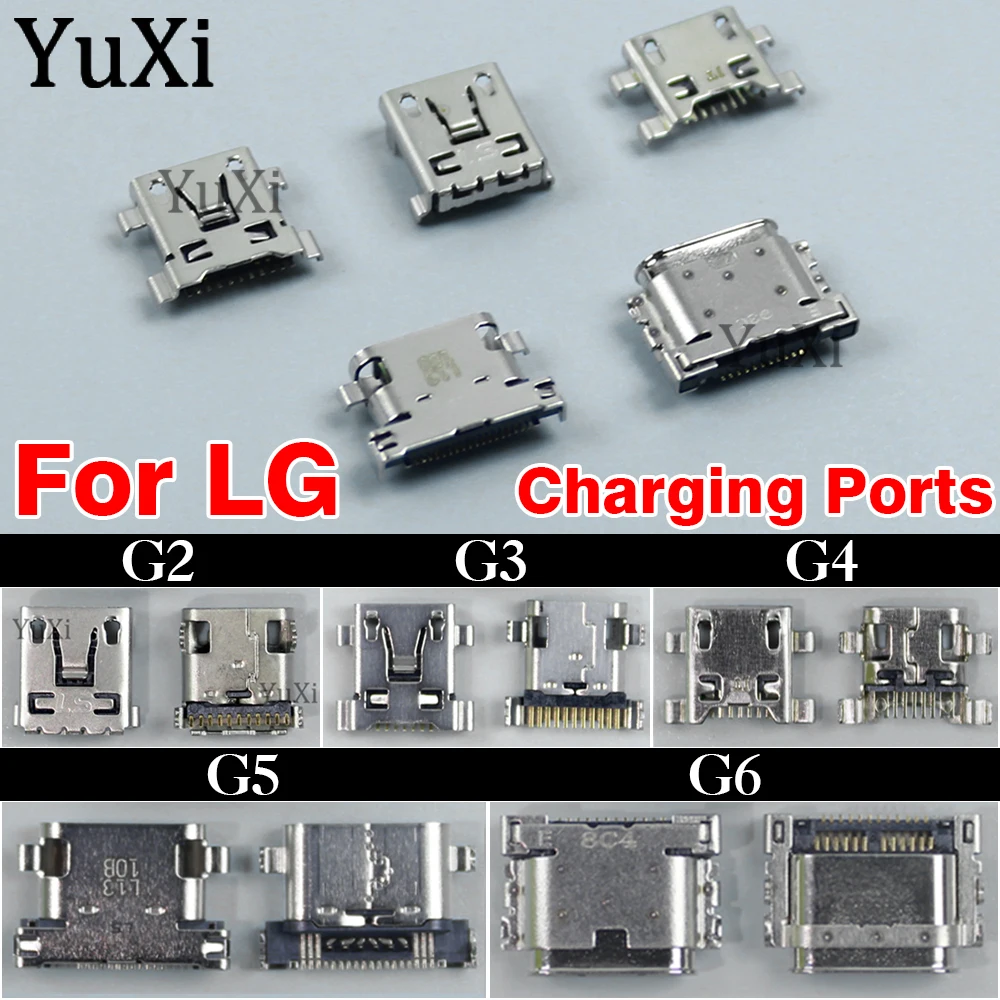 1Piece Charging Port USB Port For LG G2 G3 G4 G5 G6 Dock Connector Socket Tail Plug For H810 H811 H812 H815 H868 LS991 VS986