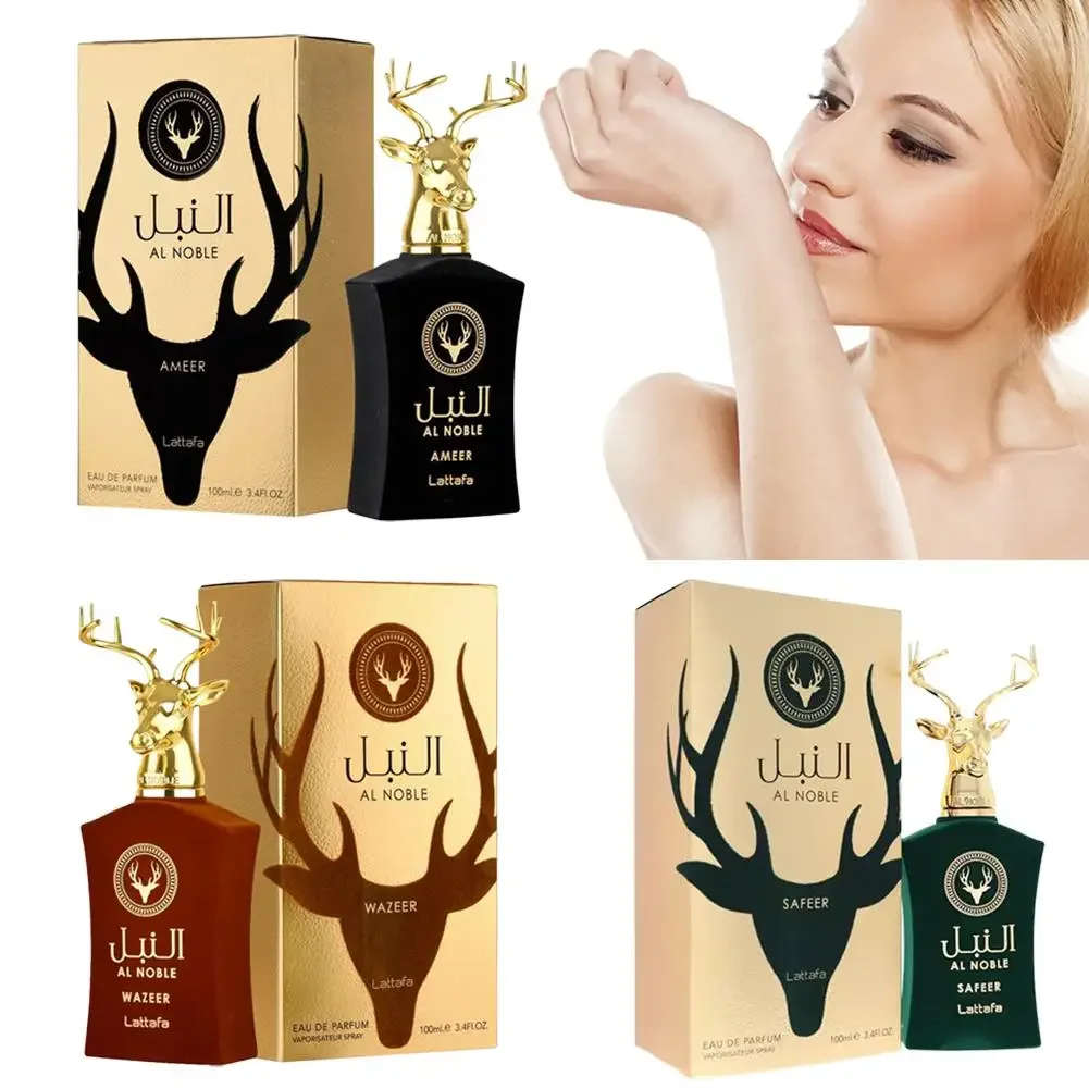 

AL NOBLE SAFEER 100ml - Long Lasting Musk Deer Fragrance for Men & Women, Dubai Luxury Scent Oud Lattafa Parfums