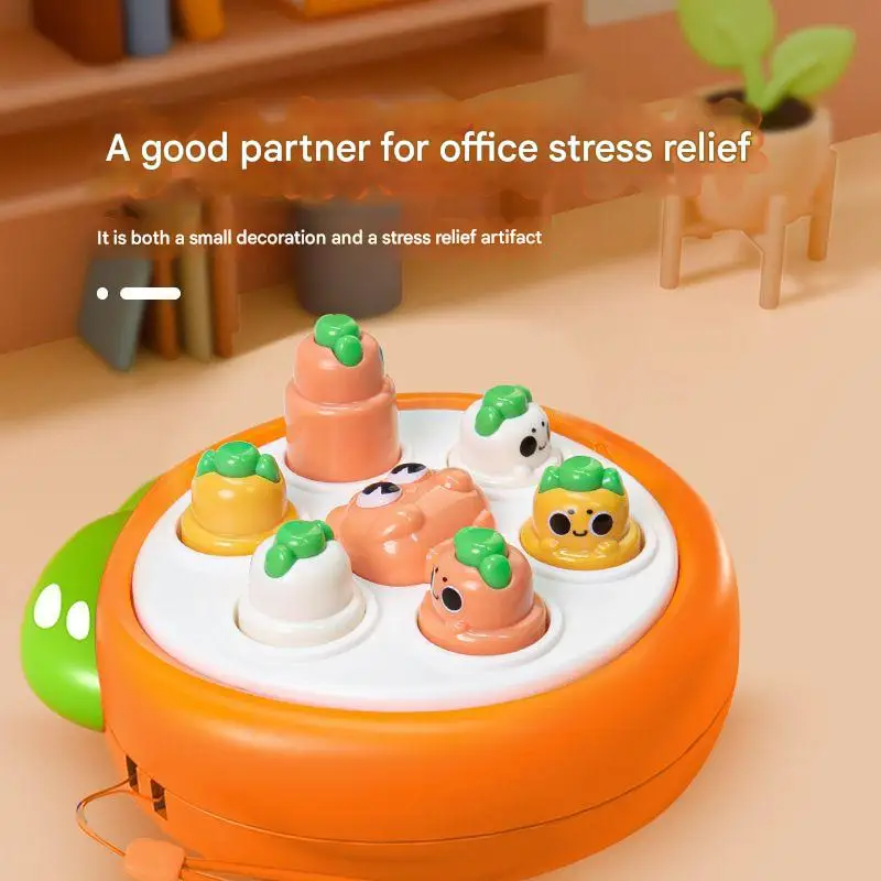 1 Pc Mini Whack-a-Mole Hand-eye Coordination Educational Toy Random Color Children's Pinch Finger Decompression To