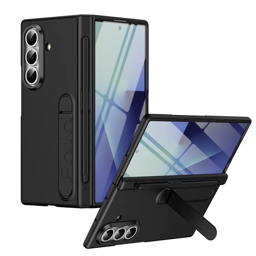 

Pen Holder Stand Case for Samsung Galaxy Z Fold8/7/6 Hinge Protection Shell Film Full Cover for Z Fold4 / Z Fold3