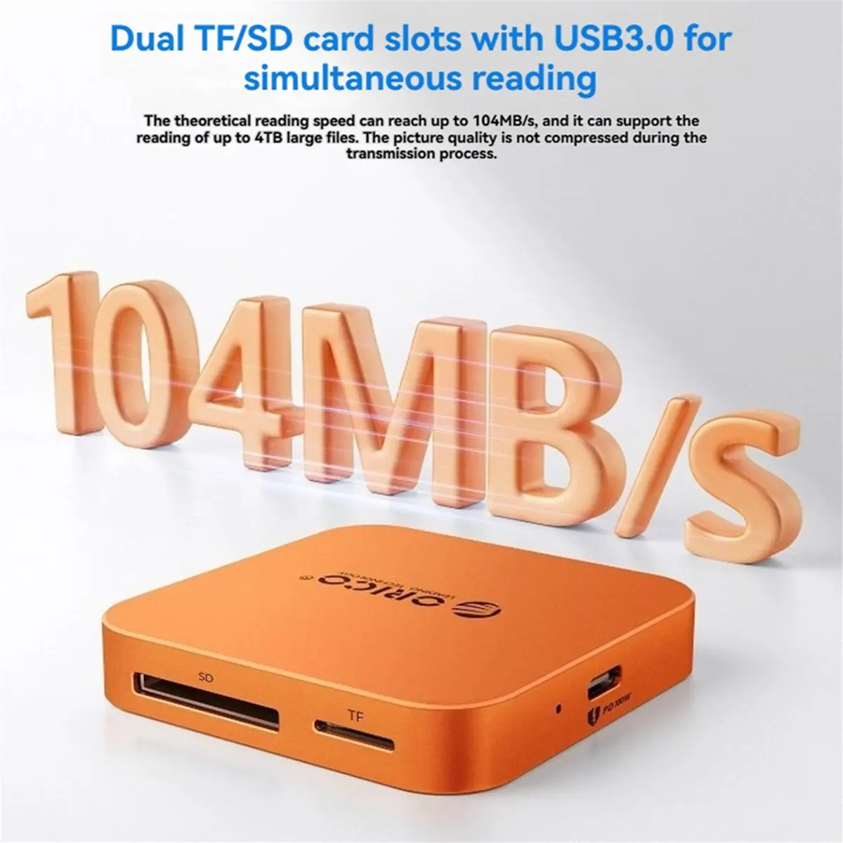 A46U  4in1 Magnetic Card Reader SD/TF 3.0 PD100W Card Reader for CCD SLR for 17 16 Laptop A