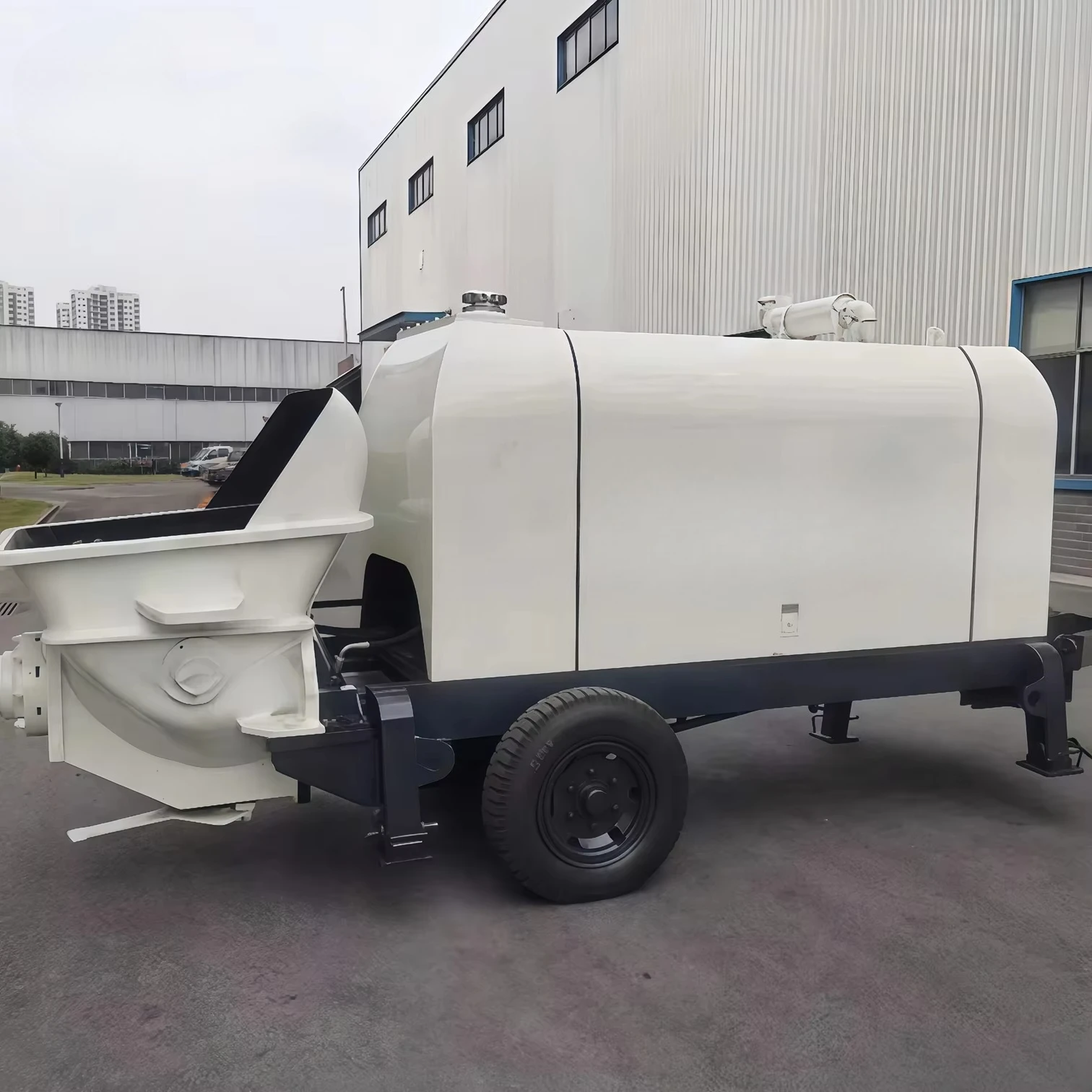 Hot Sale HBT50 Customizable 50m³/h Concrete Pump Bridge Construction Water Conservancy Project 1-year Warranty Rapid Delivery