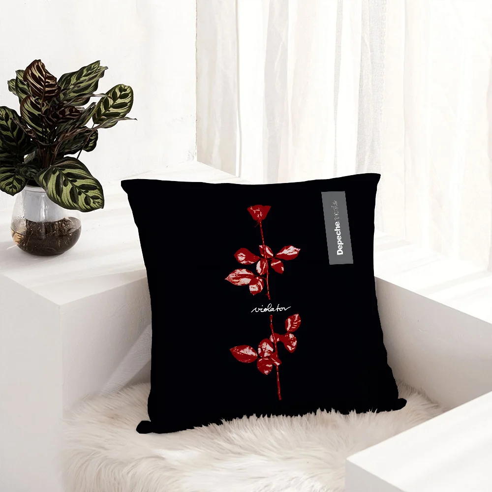 D-Depeche-Mode Pillow Case Plush Fabric Soft Pillowcase Double Sided Print Sofa Cushion Cover Throw Pillow Cover