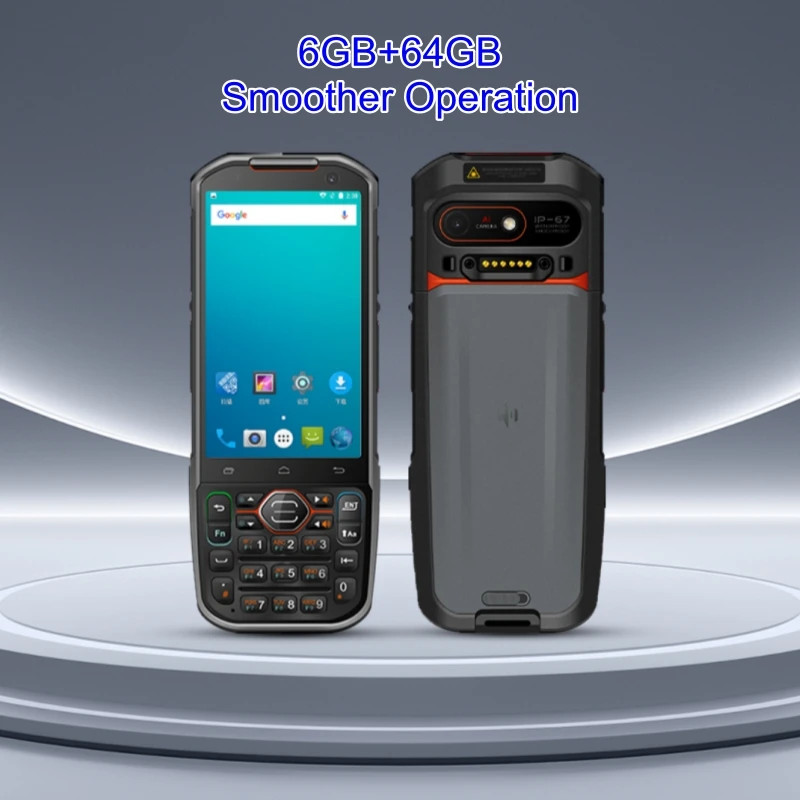 Rugged IP66 Industrial Android Handheld Terminal With Octa Core 4G Full Netcom IoT Data Collector For Warehouse Logistics