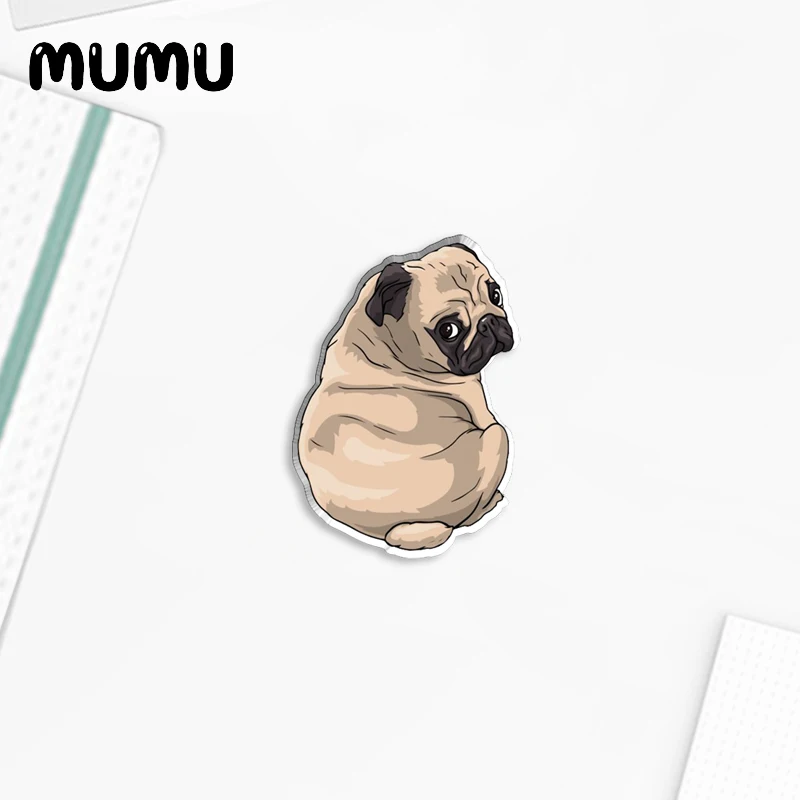 2023 New Funny Pug risvolto Pin Little Pugs spille acriliche fatti a mano gioielli epossidici camicia borsa distintivo