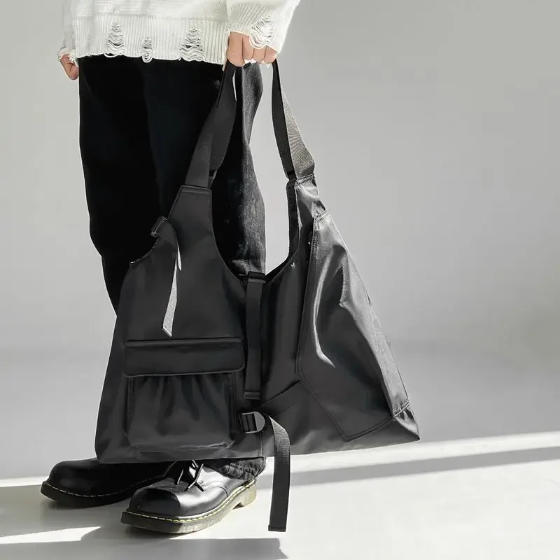 Nylon Tote Bag Casual Zipper SOFT Fashion High-Capacity Shoulder Bag Handbag School Bag for College Students