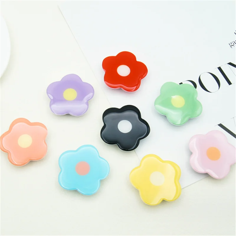 Flower Multicolour Expandable Mobile Phone Holder Stand INS Korean Foldable Grip Tok Socket Finger Ring Bracket Accessories