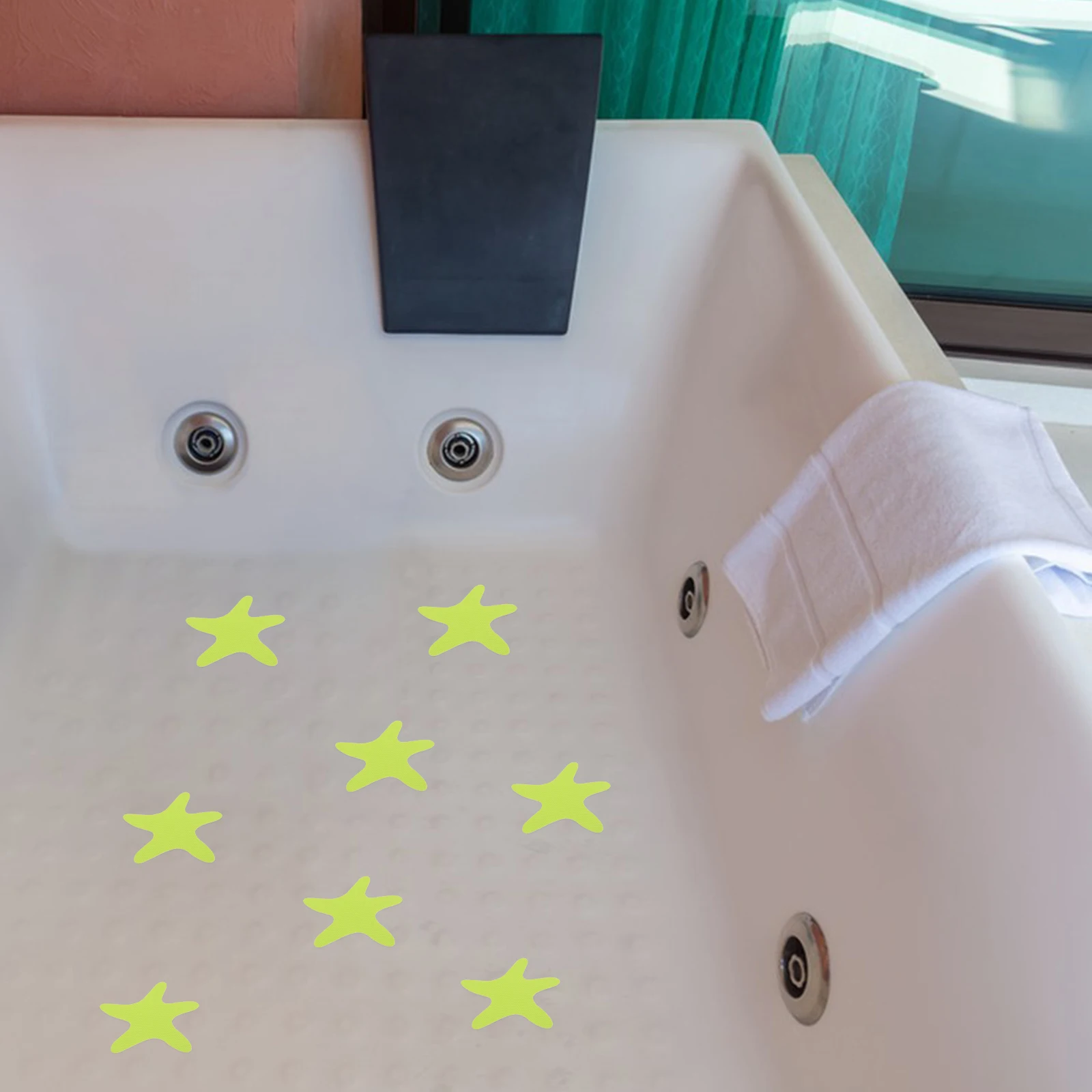 

14 Pcs Non Slip Bath Tub Stickers Kids Bathroom Decor Anti Slip Bathtub Floor Stickers Safe Wear Resistant Star Design