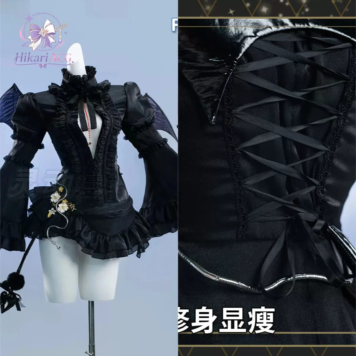 Anime Game Outfit Fate/Grand Order Meltryllis 10th Anniversary Cosplay Costume Women Full Set Gothic Lolita Role‑Play Outfit