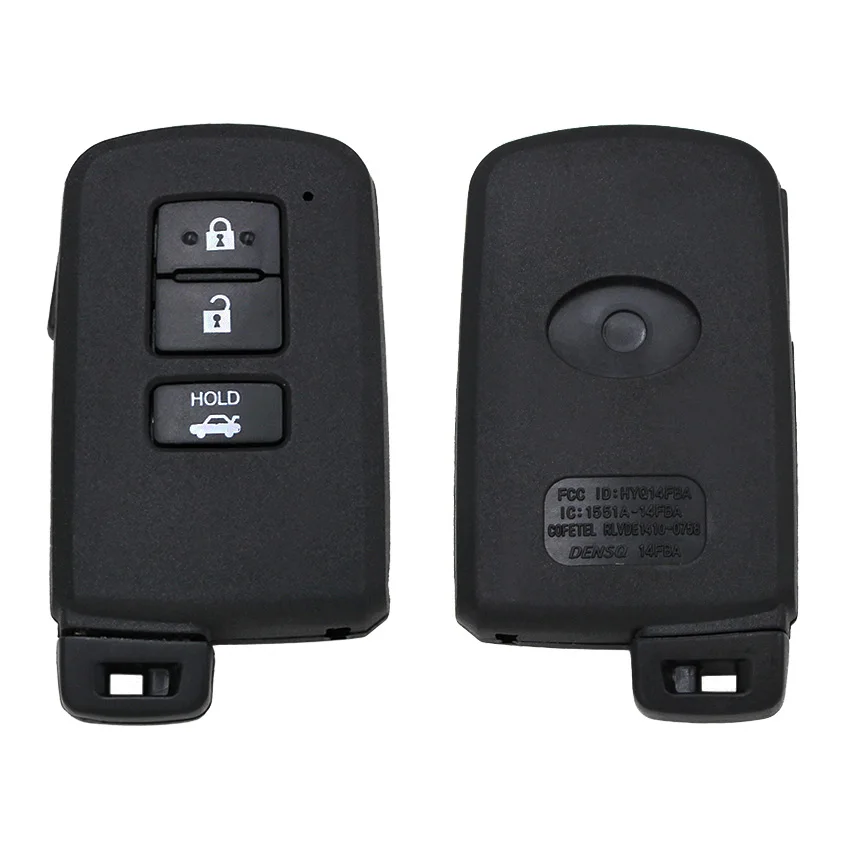 Ecusells 2/3/4 Buttons Smart Remote Key Shell Case Fob do Toyota Land Cruiser 4Runner Prius C Tacoma Tundra Sequoia Highlander