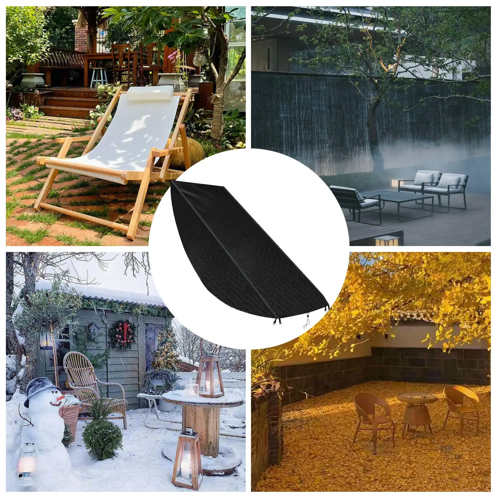 

Чехлы на стулья для отдыха, водонепроницаемые Оксфордские чехлы для уличной мебели, защита для дивана для патио, зима, солнца, пляжа, террасы, газон, крыльцо