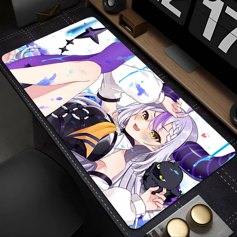 

Mousepad Laptop Mouse Pad Office PC Accessories Hololive La Darknesss Keyboard Pad Rubber Cup Mat Soft Mouse Mat Large Desk Mat