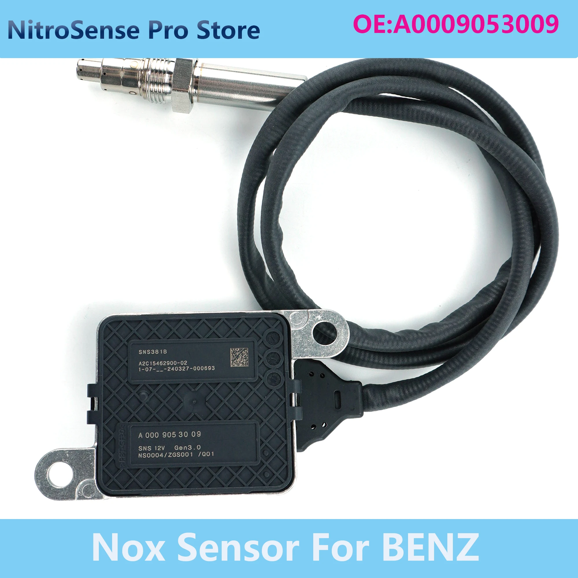 

A0009053009 SNS381B High Performance Nitrogen Oxide Sensor A000 905 30 09 Nox Sensor For 12V Mercedes-Benz