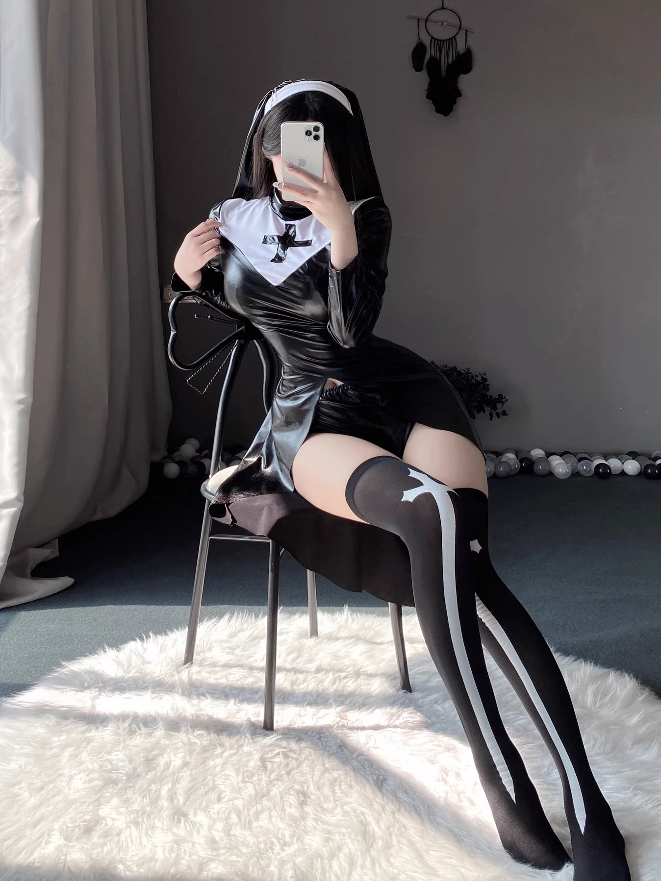 

loween Cosplay Angel Brave Warrior orm Second Handmaid Costume Sexy Long Sve Polyester Dr for Ladies Cosplay Event