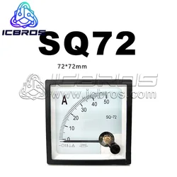 SQ72 SQ-72 Pointer DC Ammeter 2A 10A 30A 50A 100A 200A 300A 15A 75mV 150A 250A 500A 600A 750A