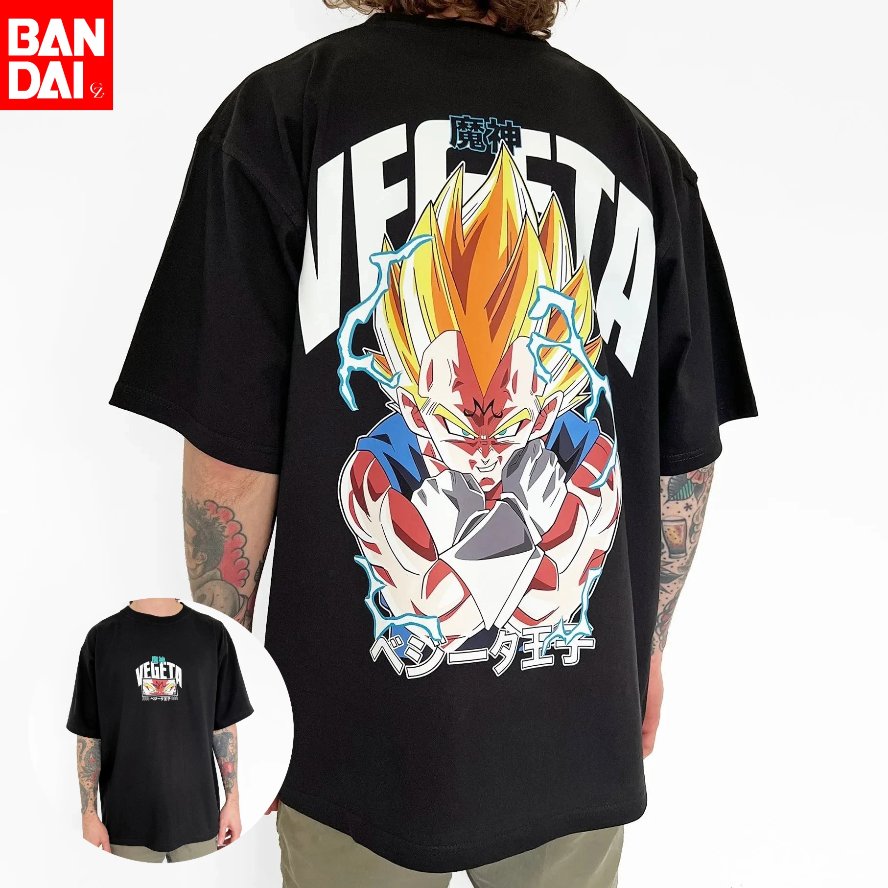 

Dragon Ball Men's Loose Animation Printed Cotton T-Shirt 2026 Summer Streetwear Casual High Quality Cotton T-Shirt Tees Tops
