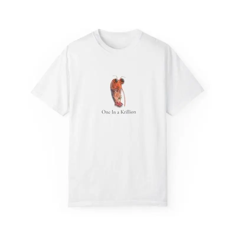 

"One In A Krillion Funny T-Shirt for Women | Shrimp Ocean Puns Graphic Tee | Minimalist Marine Life Gift"