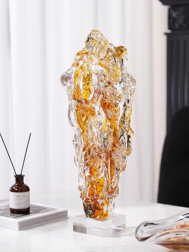 Ornamento de árvore da fortuna Taihu Stone Decoração de mesa simples e moderna