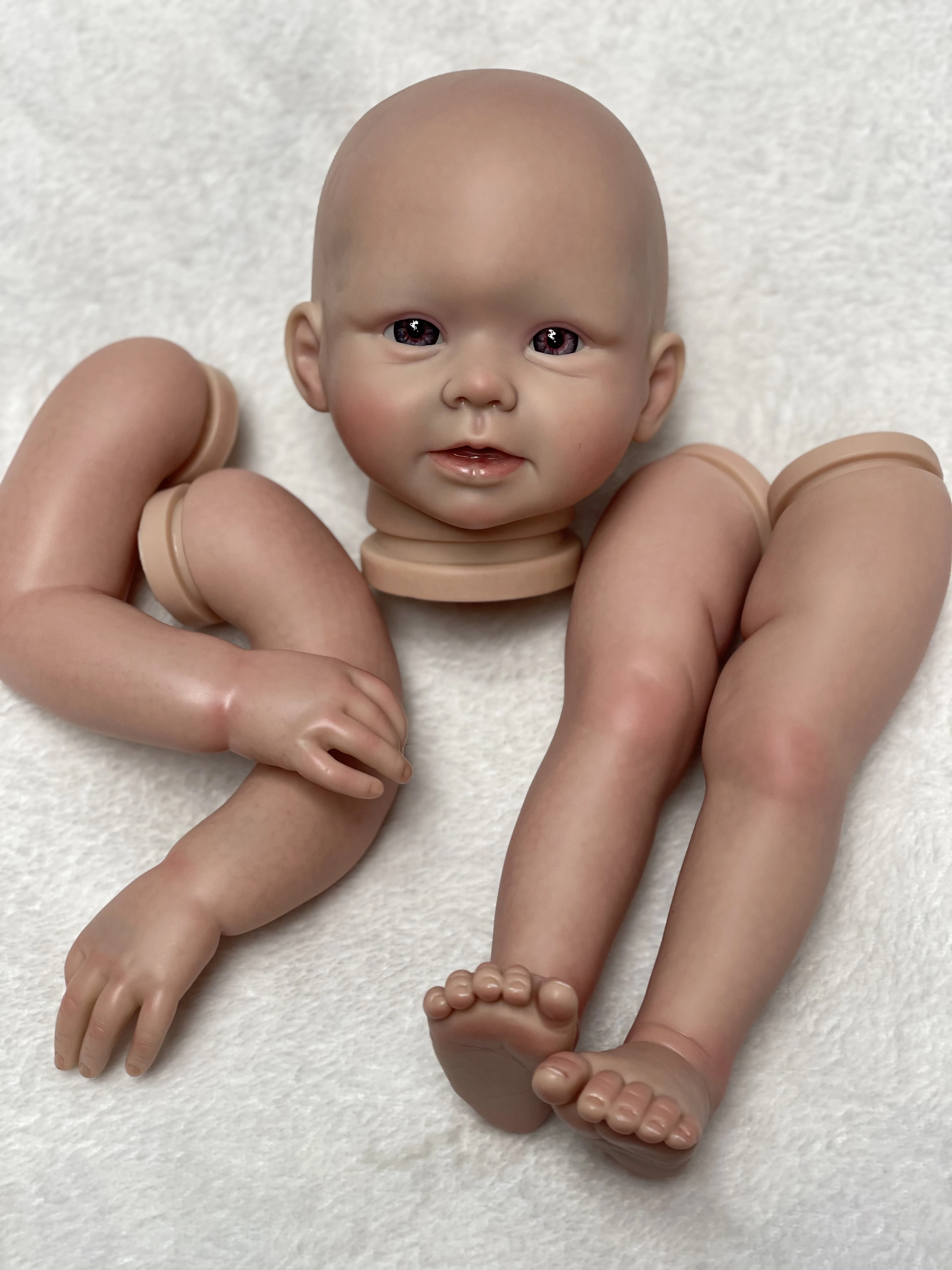 20 นิ้ว Unassembly Bonnie Bebe Reborn ตุ๊กตาชุดทําด้วยมือทาสีที่ยังไม่เสร็จ DIY Bebe Reborn ตุ๊กตาชุด Bebé Reborn