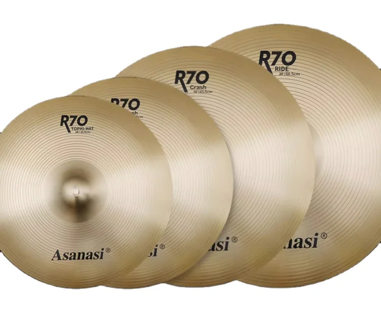 

R70 Factory Directly Cymbal Set Hi Hat Cymbal Crash Cymbal Alloy Mix Metal for Drum Set