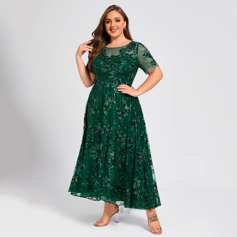 

Charming Mother of the Bride Dresses A Line Plus Size Wedding Guest Gowns Soft Tulle Elegant Dress Women Wedding Party