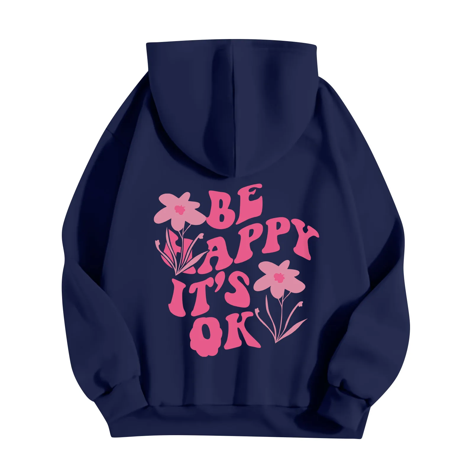

Preppy Graphic Hoodie Letter Print Women Hooded Sweatshirt Fashion Pocket Hoodies Casual Pullover Top For Women