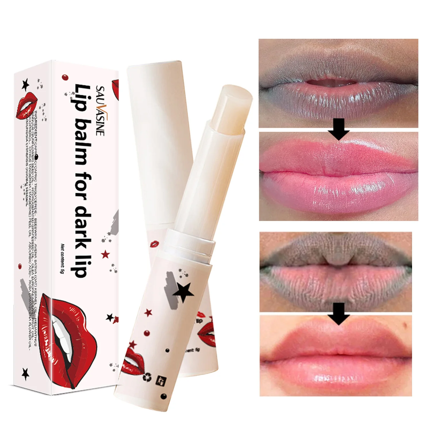 

Lip balm to remove dark lip lines reduce melanin glossy ointment moisturizing cream lip care beauty health cosmetics