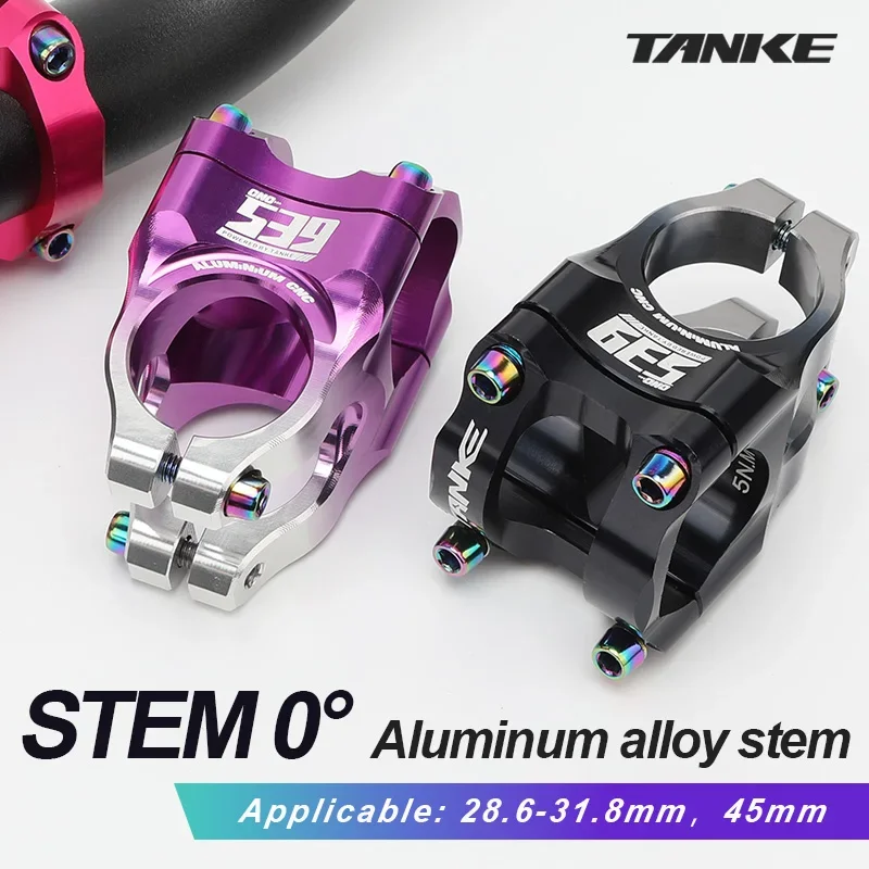 TANKE MTB Power Stem Road Bike Mountain Bicycle Bridge Short Power 35mm Rod Handlebar Table Adjustable Stem Riser 31.8 Cycling