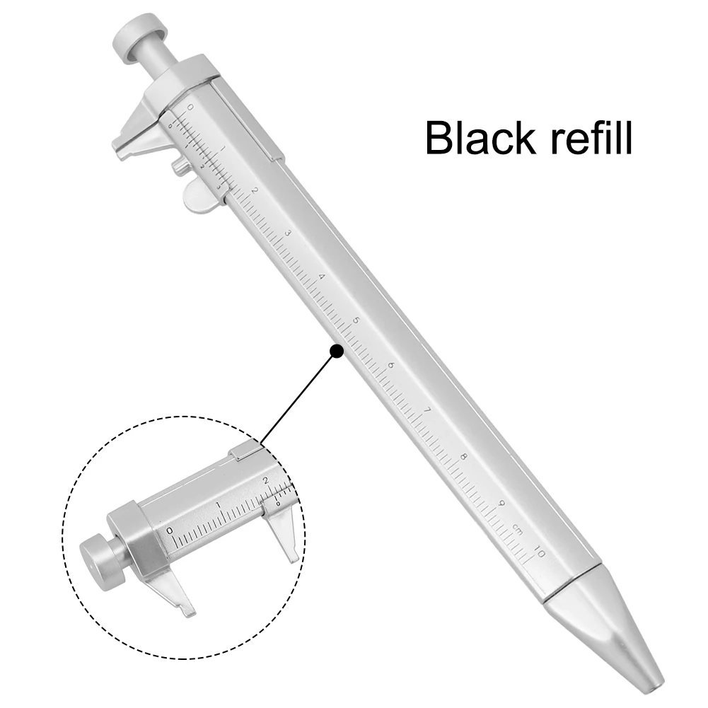 1PC ใหม่ปากกา Vernier Caliper Multi-Function เจลหมึก Roller ปากกาสํานักงานเครื่องเขียนนักเรียนวิศวกรแบบพกพาเครื่องมือวัด