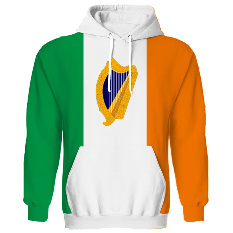 

Ireland Hoodie Diy Free Custom Made Number Irl Sweatshirt Nation Flag Ie Irish Country Eire College Print Photo Logo Clothing