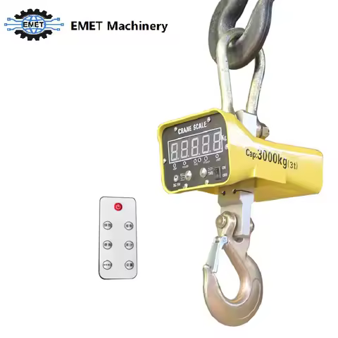 1000KG Precision Wireless Hanging Scale 1T Electronic Crane Scale Remote Control Hook Scale