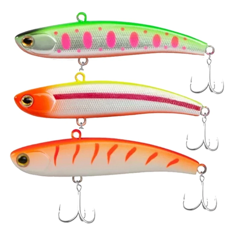 

3Pcs Fishing Lure Swimbaits For Bass Trout Walleye Crappie Fishing Gear And Equipment For Saltwater Freshwater 80Mm, Durable